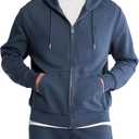 Calvin Klein Men's Relaxed Fit Archive Logo Fleece Full Zip Hoodie (M)