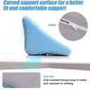 Lateral Support for Wheelchair Side Guards, Wheelchair Back Support Wedge Cushion for People Unable to sit Upright in wheelchairs - Only 1 Cushion in Package