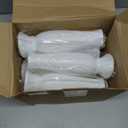 Didaey 10 Pack Composite Plastic Flower Vases Bulk White Small Boho Floral Vases for Dried Flower Bouquet Pampas Grass Centerpieces Fall Wedding Party Living Room Decor(Vintage)