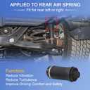 DICMIC Rear Air Spring Kit Air Suspension Spring Bag Compatible with 2011-2015 Jeep Grand Cherokee Replace# 68029912AE, 68029911AB, 68029912AC, 68029912AD