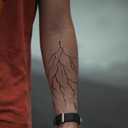 Lightning Bolt Temporary Tattoos for Men 2 Sheets Realistic Thunderbolt Hand & Finger Fake Tattoos, Waterproof, Long Lasting for 2 Weeks