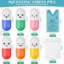 Shappy 24 Set Vitamin Pill Heart Stress Balls Relief Stress 2026 CNA Week Nurse Gift Motivational Squeeze Foam Balls Anger Management Toys with Card Graduation Thank You Appreciation (Vivid Pill)