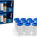 Culligan with ZeroWater Technology Replacement Filter 12-Pack, 5-Stage Advanced Water Filter IAPMO Certified to Reduce Lead, Total PFAS (Forever Chemicals), Mercury, Fluoride, and Chlorine