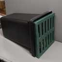 18x18x24 in Large Catch Basin for Drainage with Debris Basket,Catch Basin with Fiber Glass Grate,French Drain Catch Basin Without pre drilled Holes are Suitable for courtyards, downspouts, lawns