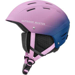 OutdoorMaster Kelvin II Ski Helmet - Snow Sport Helmet Snowboard Helmet for Men Women & Youth (Small, Gradient Purple Blue)
