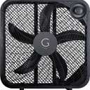 Genesis 20" Box Fan, 3 Settings, Max Cooling Technology, Carry Handle, Black (G20BOX-BLK)