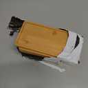 yarlung 10 Pack Small Bamboo Saucers, 7 Inch Plant Saucers Rectangular Flower Pot Drainage Trays for Succulent, Cactus, Small Indoor Plants