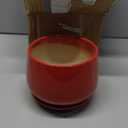 G EPGardening Ceramic Pot for Plants - 6 Inch Plant Pot with Drainage and Ceramic Tray, Modern Living Room Decor, Planter for Housewarming Gifts New Home, Red