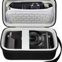 Comecase Hard Shell Digital Camera Case for Canon PowerShot G7X Mark III/II/ SX740/ for Sony Cybershot/for Ricoh GR III/for Kodak Pixpro, Deep Vlogging Camera Bag for Battery Charger, Black