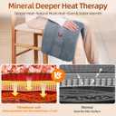 Comfytemp Himalayan Salt Weighted Heating Pad, Natural Moist Heating Pad for Back & Abdomen Comfort, Large Heated Pads for Women Men Mom Dad, 12"24", FSA Eligible HSAElectric Heat Warm with Auto-Off