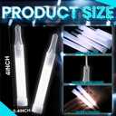Soulchen 50 Pack White Glow Sticks 4" Bright Emergency Glow Sticks Bulk with 8-12 Hours for Use As Emergency Flares and Hiking Safety Gear or Concerts Weddings Raves Carnivals Parties Decor Events