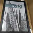 MCS Studio Gallery 14x22 Poster Frame Black Woodgrain Engineered Wood, Vertical & Horizontal Wall Hanging Large Picture Frame for Photos, Posters & Art Prints (1-Pack)