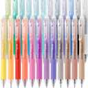 Solati 24 Colors Erasable Gel Pens, Fine Point 0.7mm Colored Erasable Pens, Make Mistakes Disappear, Assorted Color Inks for Drawing, Writing, Planning, and Crossword Puzzles (24 Colors)