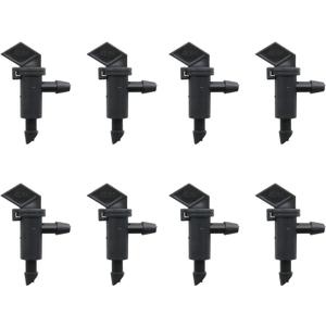 HJGarden 20PCS Black 4L/H Emitter Sprinkler Drippers System Parts GPH Flag Drip Emitter Drip Emitters Gardening Drip Water Garden Pot Balcony Drip Water Flow Stabilizer for Lawn Vegetables Garden