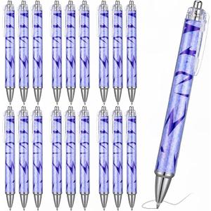 24 Pcs Kpop Theme Party Favors Purple Lightning Ballpoint Pens Kpop Retractable Pen Bulk Purple Birthday Gift for K-pop Lovers Girls Student School Rave Music Accessories Stationery Supplies