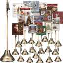 20 Pcs Table Number Holders 4/6/8/10 Inch Metal Place Card Holders with Alligator Clip Heavy Base Wedding Table Number Stand Picture Photo Clip for Banquet Party Birthday Restaurant (Bronze)