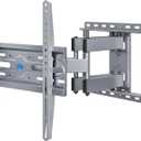 Mounting Dream TV Wall Mount for 32-65 Inch Television,Mount with Swivel and Tilt, Full Motion Bracket with Articulating Dual Arms, Fits 16inch Studs, Max VESA 400X400 mm, 99lbs, MD2581 (Silvery Grey)