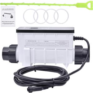 EC-520555 Salt Cell Chlorine Generator Fits for Pentair IntelliChlor IC40 Systems, for Inground Saltwater Pools Up to 40,000 Gallons, Replace EC520555 520555 (with Cable and PVC Unions)