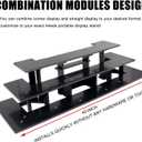 3 Tier Staight Retail Table Display Stands Farmers Market Display Shelf for Food & Merchandise, Portable Retail Display Shelves for Retail Stores & Vendors for Cupcake Stand, Craft Shows