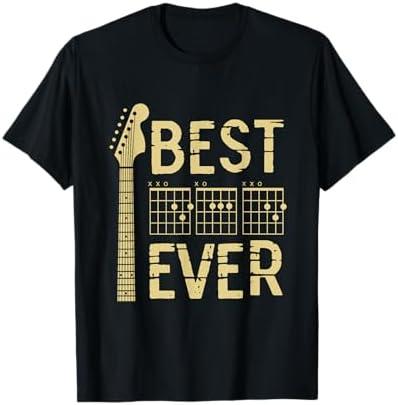 Guitarist Father Best Dad Ever D A D Chord Gifts Guitar T-Shirt large