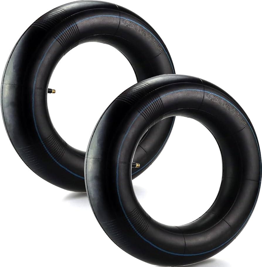 4.80/4.00-8" Tire Inner Tubes - Heavy Duty Replacement Inner Tubes with TR-13 Straight Valve Stem for Hand Trucks, Garden Carts, Mowers (2 Pack) By Vypart