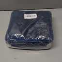 GRANNY SAYS Navy Bathroom Rugs, Bath Mats for Bathroom Non-Slip, Super Soft and Water Absorbent, Microfiber Bath Rugs Washable, Bath Rugs for Floor, Tub and Shower, 16" x 24" (Deep Blue)