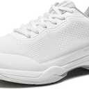 Men's Hard Court Tennis Shoes, Carbon Fiber Midfoot Plate for Stability, Anti-Slip TPU Outsole, Breathable Mesh Upper, Size 8-12