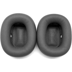 Replacement Ear Cushions for AirPods Max Headphones, Protein Leather Earpads with Magnet (Leather Black)