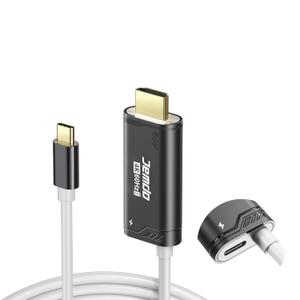 Switch 2 HDMI Cable Dock Base Station,4K 60 Hz 18 Gbps USB C 3.2 to HDMI 2.0 6.6 ft,100 W PD Play While Charging,Portable Travel TV Adapter Cord Compatible with Nintendo Switch 2/2017/OLED,Black