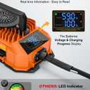 Kohree Golf Cart Charger 36 Volt 18 Amp for EZGO TXT Lead Acid Battery with LED Real-time Progress Display 2-Pin D Style Plug