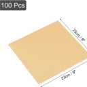 uxcell Pizza Oil Proof Paper,100pcs 9"X9"- Single-Layer Corrugated Pizza Pad Paper Place Mat Food Basket Sheets for BBQ, Picnic, Festival(Kraft Paper)