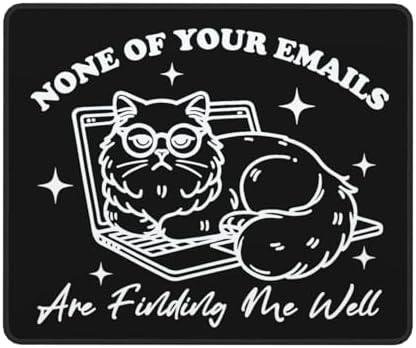 Funny Square Cat Mouse pad with Durable Stitched Edges Washable, Anti-Slip Rubber Base Wireless Mouse Pads for Desk, Computers, Laptop 9.5 x7.9 Inch