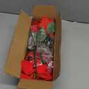 WOBUBU Poinsettias Artificial Christmas Flowers Bouquet 6 Pack 14 Red Velvet Poinsettia Flowers for Home Porch Xmas Tree Garden Indoor Outdoor Christmas Decorations Red