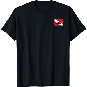 Vintage Scuba Diving Gear American Rescue Scuba Diver T-Shirt (Small, Black)