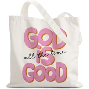 God Says You are Christian Canvas Tote Bags for Women, Inspirational Christian Gifts for Women