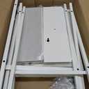 White Nightstands Set of 2, Small Night Stand Set 2 with Drawer and Shelf Storage for Bedroom, Dorm, Modern