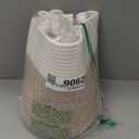 65L Large Blanket Basket,21"x16"x12" Rectangle Storage Bin with Handles,Woven Rope Laundry Basket for Toys, Clothes,Pillows,Magazines,Home Organization,Nursery,Living Room&Bedroom,White&Brown