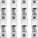12 Pcs Hydraulic Hose End Fittings Compatible with Weatherhead U-Series Dayco or Other Adjustable Crimpers, 1/4" I.D. Hose x 1/4" JIC 37 Female, with Protection Cover