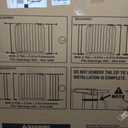 34" Tall Baby Gate No Drilling, Auto Close Dog Gate Indoor, White