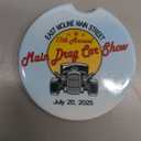 24 Packs Ceramic Sublimation Car Coasters, Car Blanks Cupholders with Finger Notch for Easy Removal, Absorbent Auto Cup Holders Keep Vehicle Free from Cold Drink Sweat Stain Spill