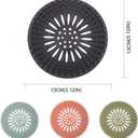 Drain Strainers Hair Catcher Silicone Shower Drain Covers Protector Flexible Material Easy to Install Sink Strainer for Bathroom Tub Shower and Sink - Pack of 4
