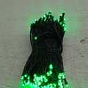 YEGUO 66ft 200 LED Green Halloween Lights Outdoor Waterproof, Green Wire String Lights Indoor, 8 Modes Twinkle Tree Lights Plug in with Timer Memory