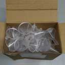 JOHOUSE 50PCS Mini Funnel for Lab Bottles, Sand Art, Perfumes, Spices, Powder, Essential Oil, Recreational, Kitchen Use Food Grade Clear Plastic Small Funnels