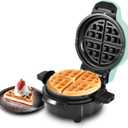 Elite Gourmet EWM380M Nonstick Fluffy Stuffed Waffle Maker, 1.5-Inch Jumbo Thick Waffles, Hash Browns, Keto, Snacks, Sandwich, Eggs, Easy to Clean, Mint