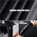 Carbon Fiber Steering Wheel Covers 3 Piece Clip on Steering Wheel Cover (Black)