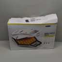 Bubble Waffle Maker for Hong Kong Style Breakfast Dessert 9" Waffles, Keto Chaffles Iron with Non-stick PFOA Free Iron Plates for Easy Cleaning and Food Release, Cone Rack Included, White