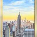Frame Amo 4x11 Black Modern Picture Frame, 1 inch Border, Acrylic Front, for Wall or Table