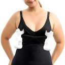 Momcozy Hands Free Pumping Tank Top, All-in-One Pumping & Nursing Tank Tops with Built-in Bra, Fixed Padding Maternity Cami XL