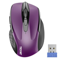 TECKNET Wireless Mouse, 2.4G Ergonomic Optical Mouse, Computer Mouse for Laptop, PC, Computer, Chromebook, Notebook, 6 Buttons, 24 Months Battery Life, 2600 DPI, 5 Adjustment Levels