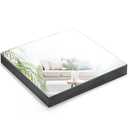 Suwimut Set of 4 Square Mirror Candle Plates, 12x12 Inch Frameless Glass Mirror Trays Wall Mounted Glass Mirrors Tiles for Table Centerpieces, Wedding Party Decorations, Wall Decor, Crafts, 1.7mm